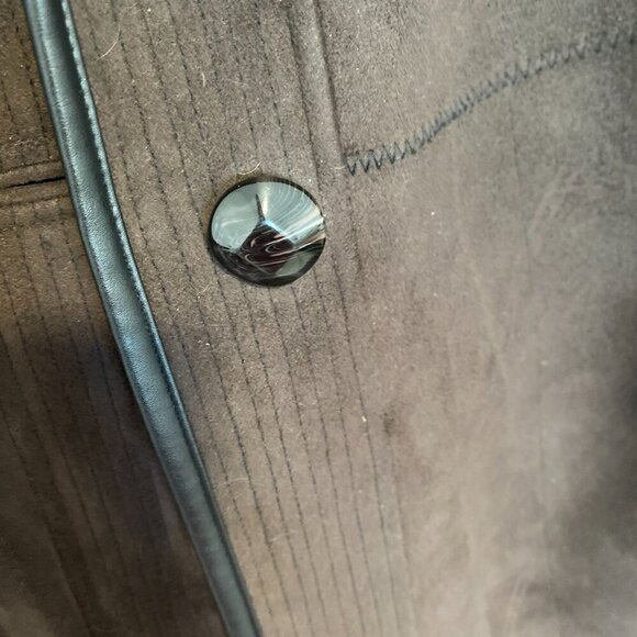 Novelti‎ Faux Suede with Fox Fur Trim Winter Coat Plus Size 1X - Picture 4 of 6